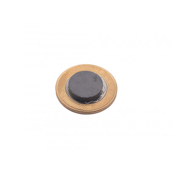 Ímã de Ferrite Ø15 x 3 mm anisotrópico - 100 peças